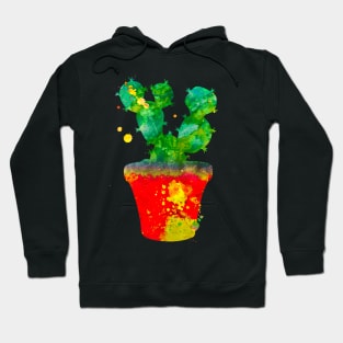 Cactus Watercolor Painting Hoodie